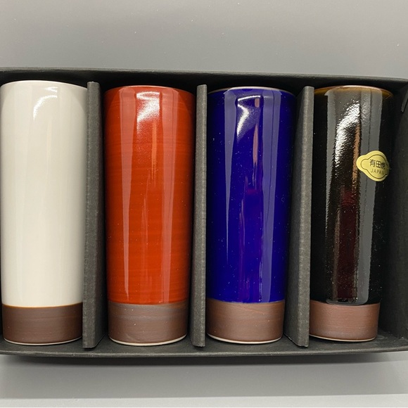 Vintage Specialty Arita Ware Set Of 4 Nishiyama Whiskey Cups. Ceramic. P#200360 - Picture 8 of 10